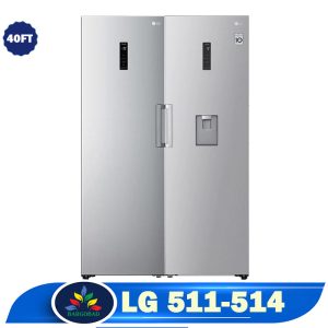 یخچال فریزر دوقلو ال جی مدل F511-B514 ظرفیت ۴۰ فوت